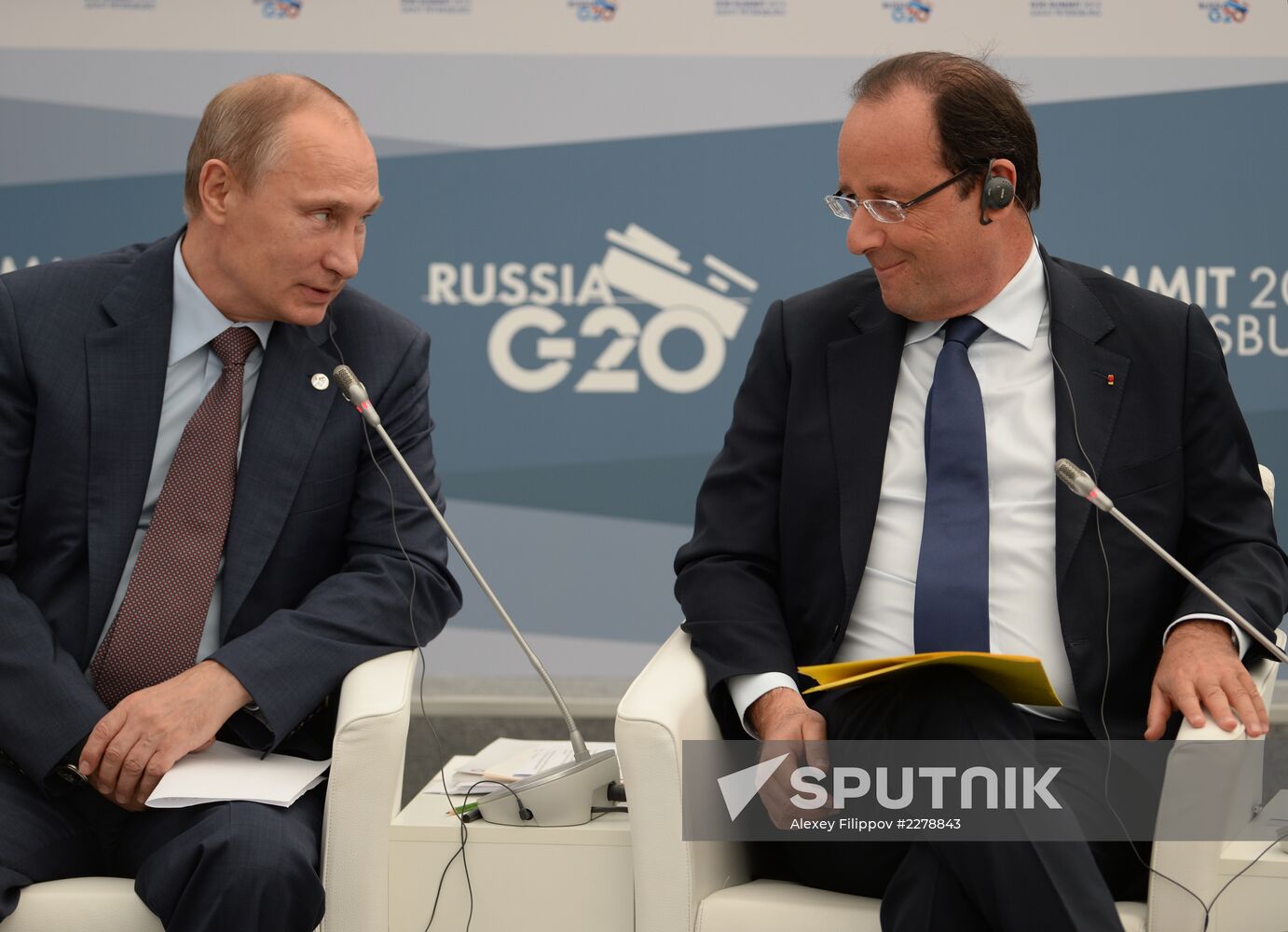 Vladimir Putin meets with Business 20 and Labour 20