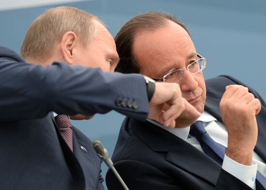 Vladimir Putin meets with Business 20 and Labour 20