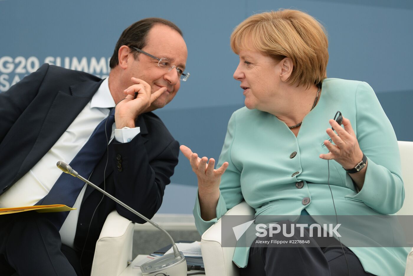 Vladimir Putin meets with Business 20 and Labour 20