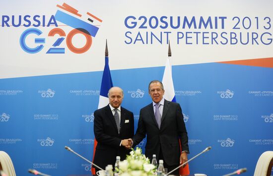 Sergei Lavrov meets with G20 foreign ministers
