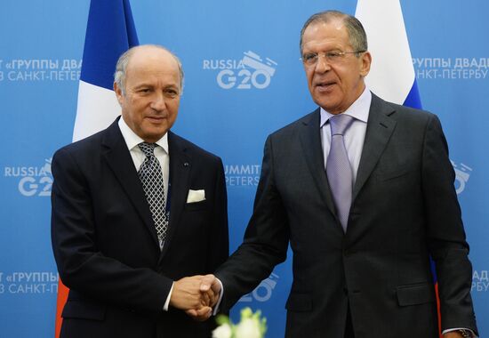 Sergei Lavrov meets with G20 foreign ministers