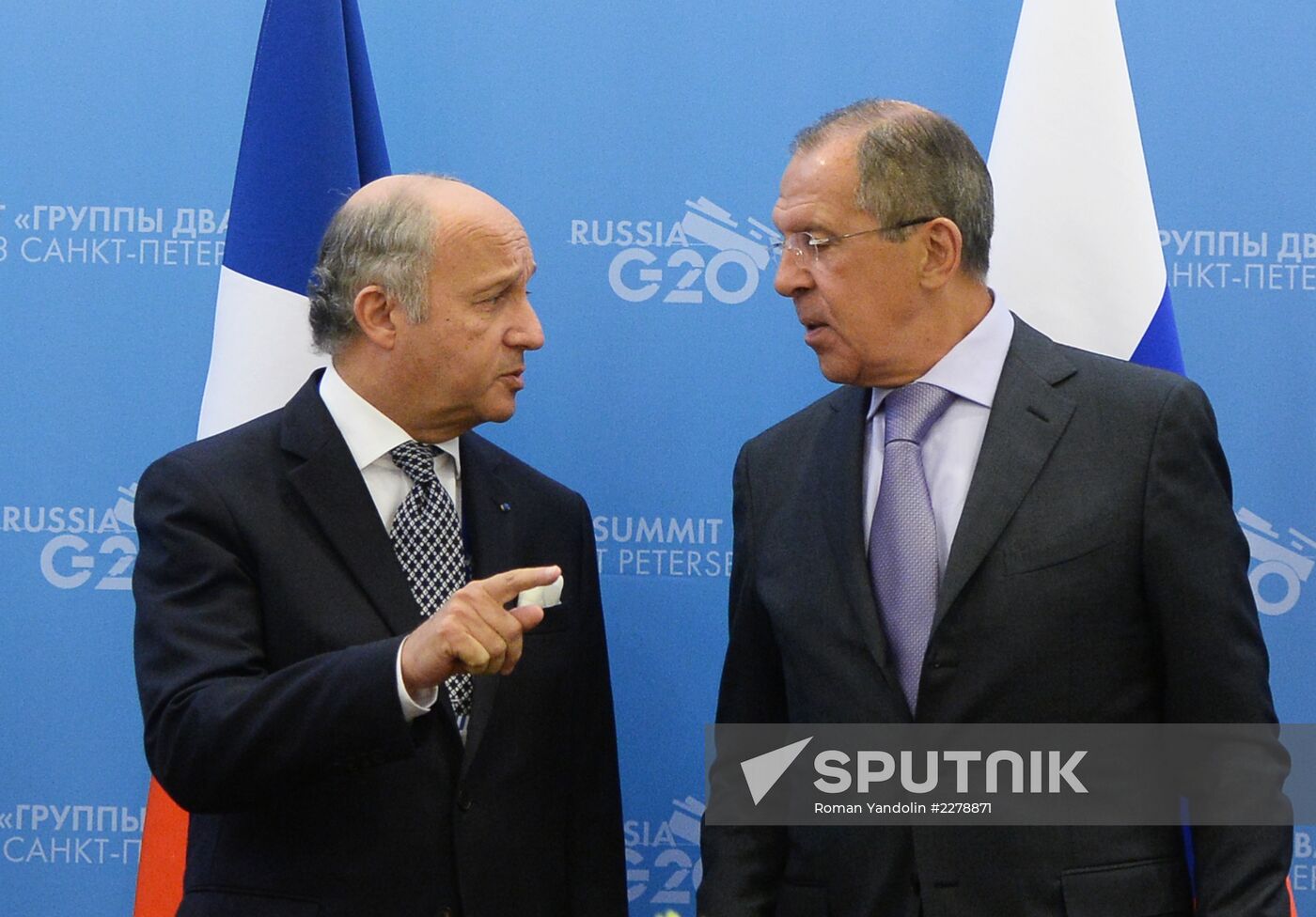 Sergei Lavrov meets with G20 foreign ministers