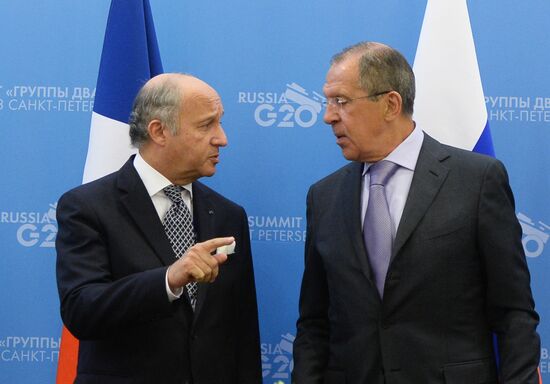 Sergei Lavrov meets with G20 foreign ministers
