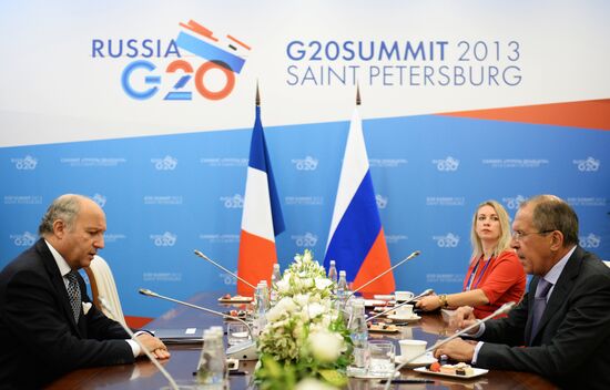Sergei Lavrov meets with G20 foreign ministers