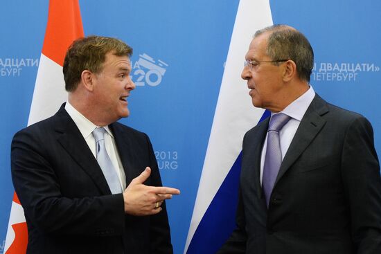 Sergei Lavrov meets with G20 foreign ministers
