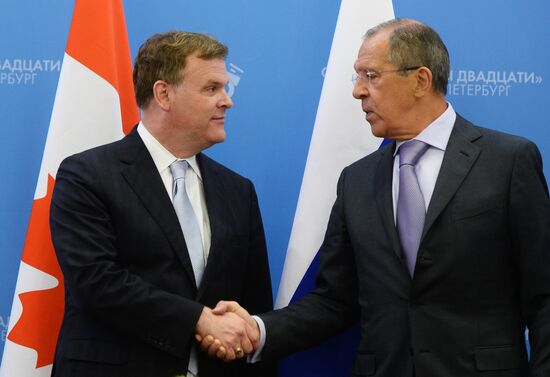 Sergei Lavrov meets with G20 foreign ministers