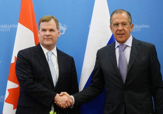 Sergei Lavrov meets with G20 foreign ministers