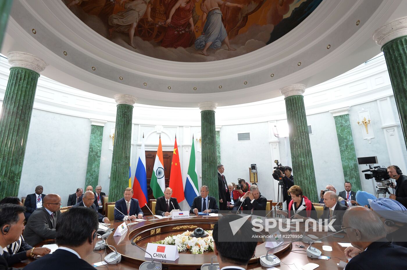 Meeting of the heads of BRICS delegations