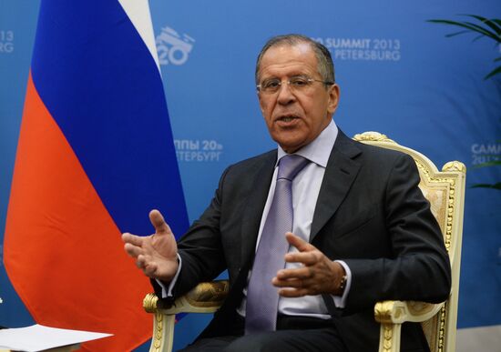 Sergei Lavrov meets with G20 foreign ministers