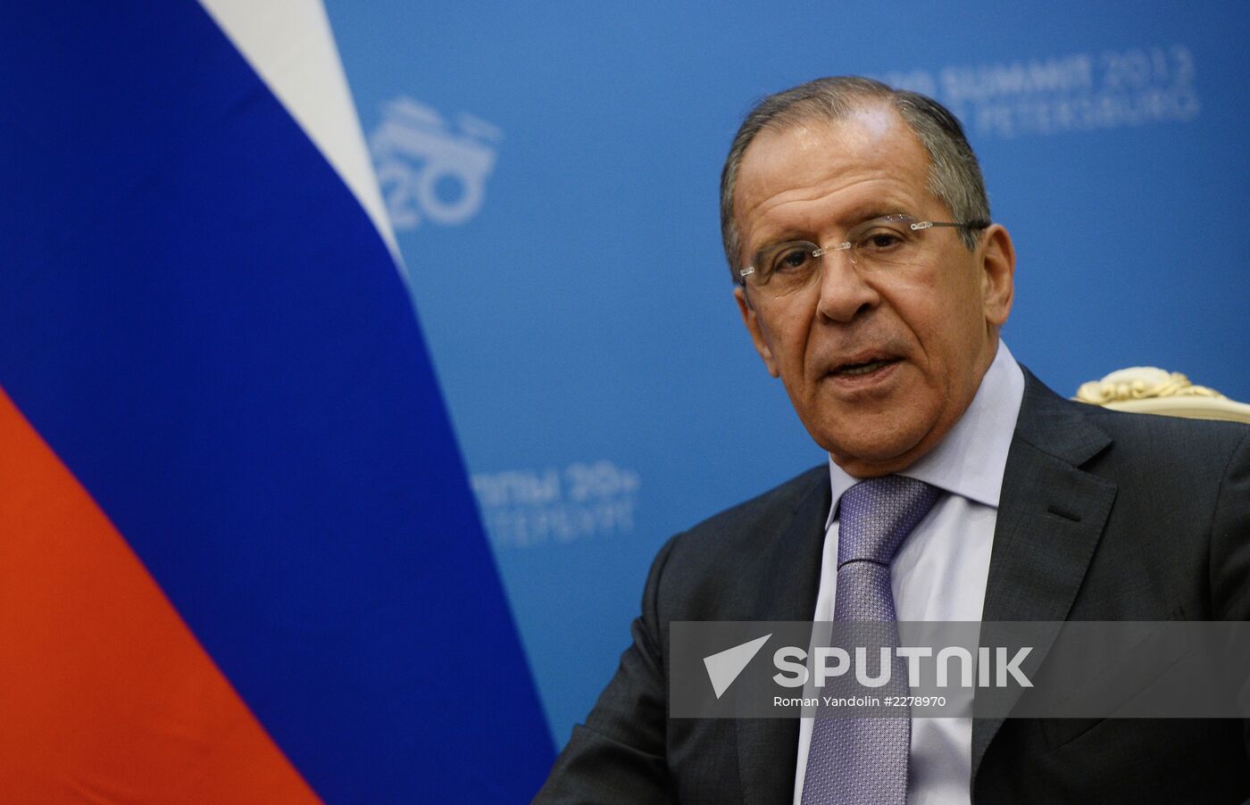 Sergei Lavrov meets with G20 foreign ministers