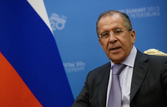 Sergei Lavrov meets with G20 foreign ministers