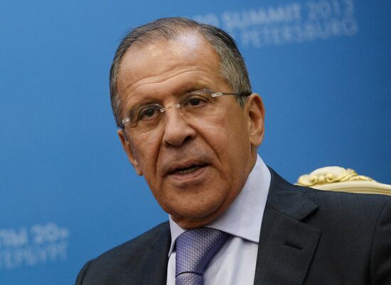 Sergei Lavrov meets with G20 foreign ministers
