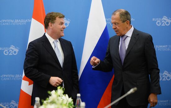 Sergei Lavrov meets with G20 foreign ministers