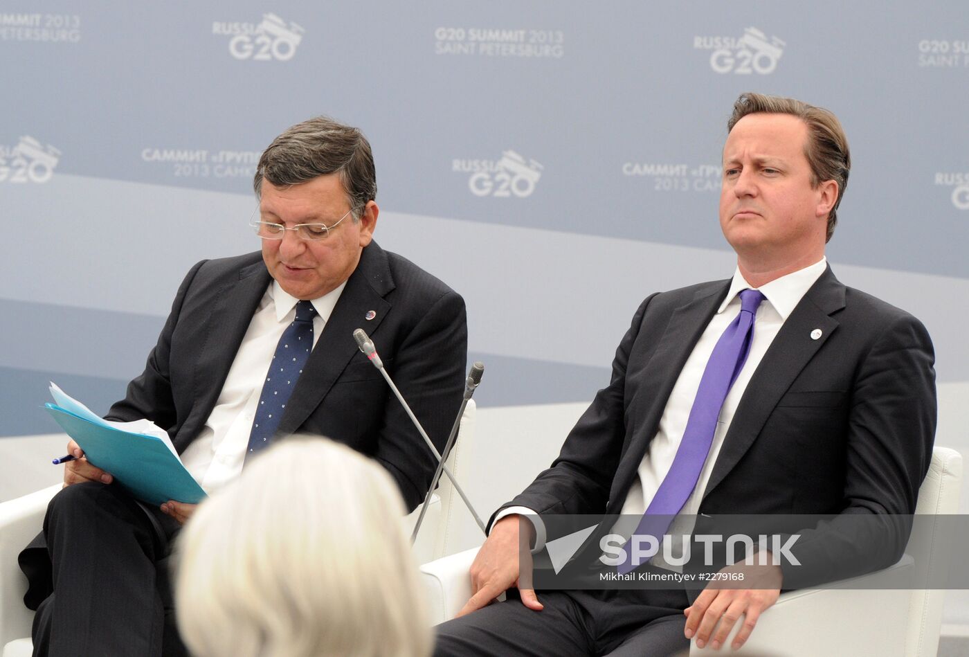 Vladimir Putin meets with Business 20 and Labour 20