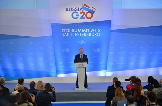 Press conference by Vladimir Putin on G20 Summit outcomes