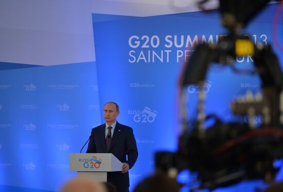 Press conference by Vladimir Putin on G20 Summit outcomes