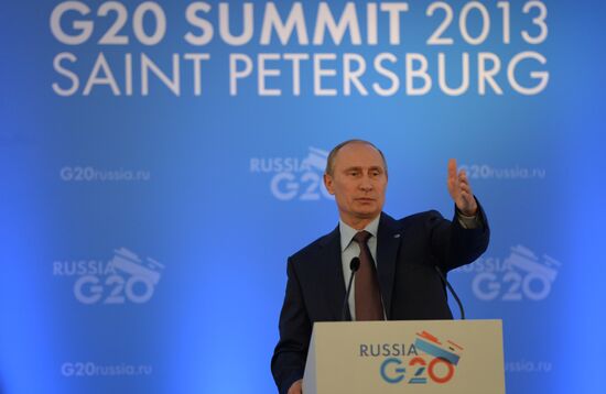 Press conference by Vladimir Putin on G20 Summit outcomes