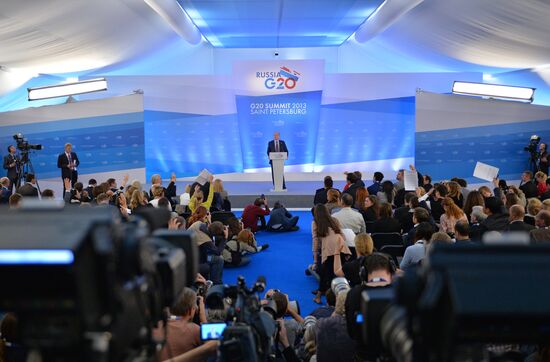 Press conference by Vladimir Putin on G20 Summit outcomes