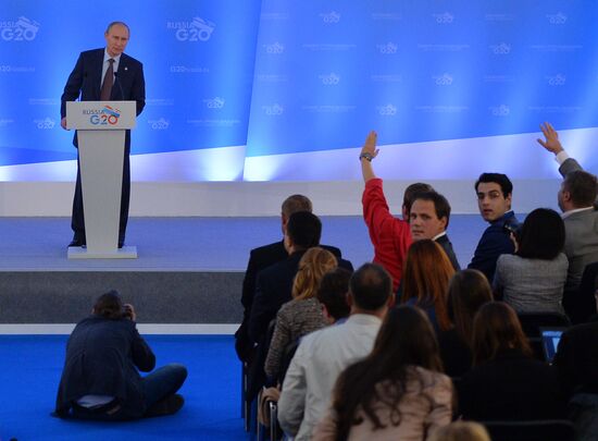 Press conference by Vladimir Putin on G20 Summit outcomes