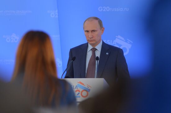 Press conference by Vladimir Putin on G20 Summit outcomes