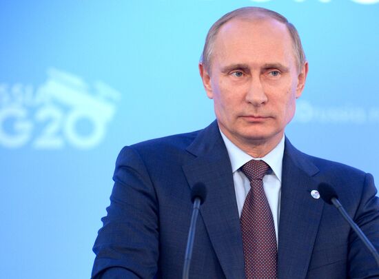 Press conference by Vladimir Putin on G20 Summit outcomes