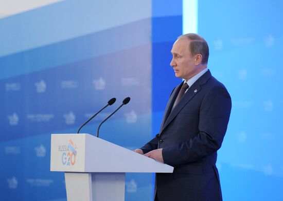 Press conference by Vladimir Putin on G20 Summit outcomes