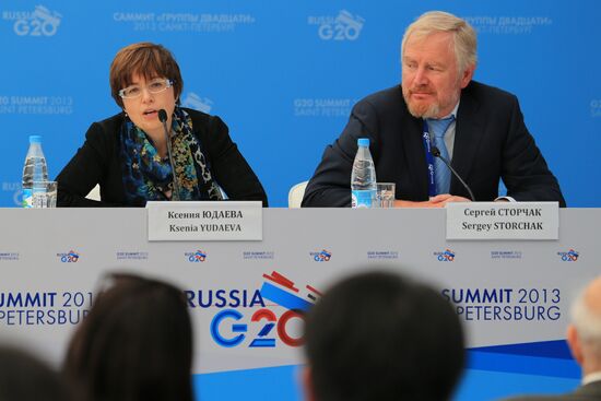 Briefings by G20 Summit participants