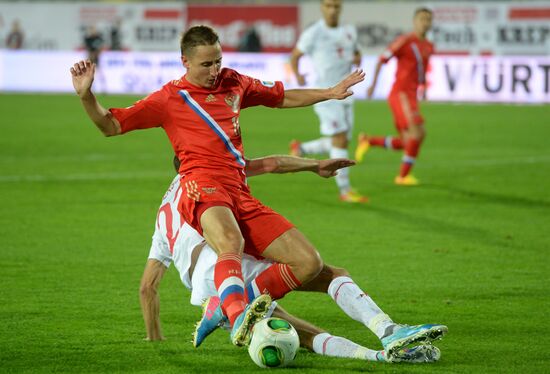 Qualifying match of 2014 FIFA World Cup. Russia vs. Luxembourg
