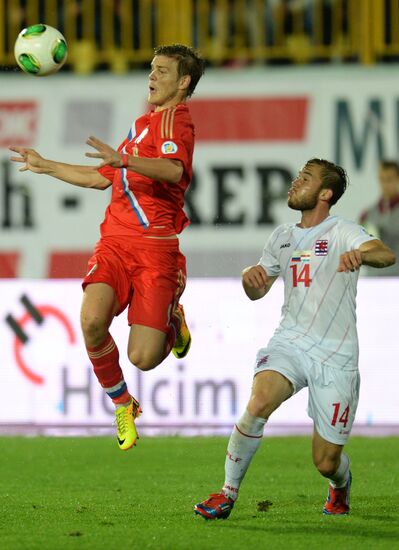 Qualifying match of 2014 FIFA World Cup. Russia vs. Luxembourg