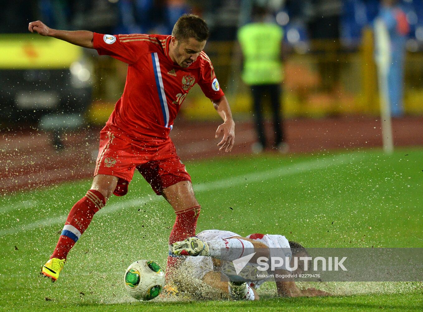 Qualifying match of 2014 FIFA World Cup. Russia vs. Luxembourg