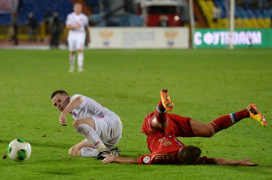 Qualifying match of 2014 FIFA World Cup. Russia vs. Luxembourg