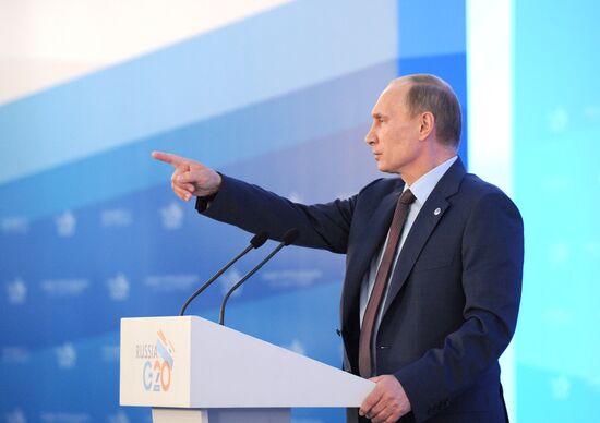 Press conference by Vladimir Putin on G20 Summit outcomes