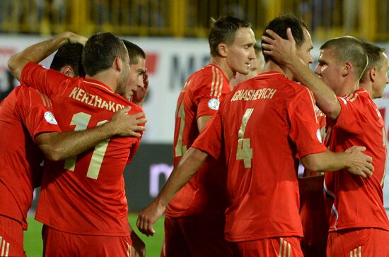 Qualifying match of 2014 FIFA World Cup. Russia vs. Luxembourg