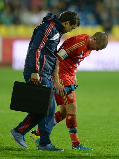 Qualifying match of 2014 FIFA World Cup. Russia vs. Luxembourg