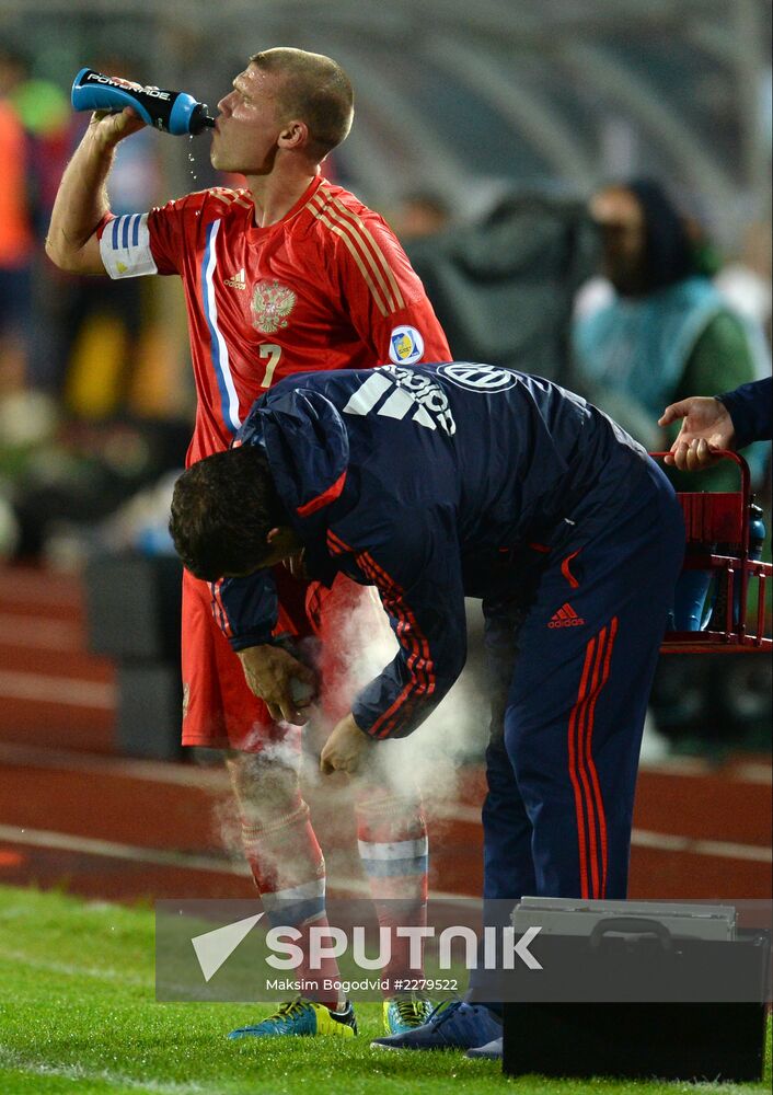 Qualifying match of 2014 FIFA World Cup. Russia vs. Luxembourg