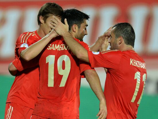 Qualifying match of 2014 FIFA World Cup. Russia vs. Luxembourg