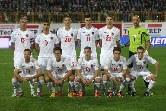 Qualifying match of 2014 FIFA World Cup. Russia vs. Luxembourg