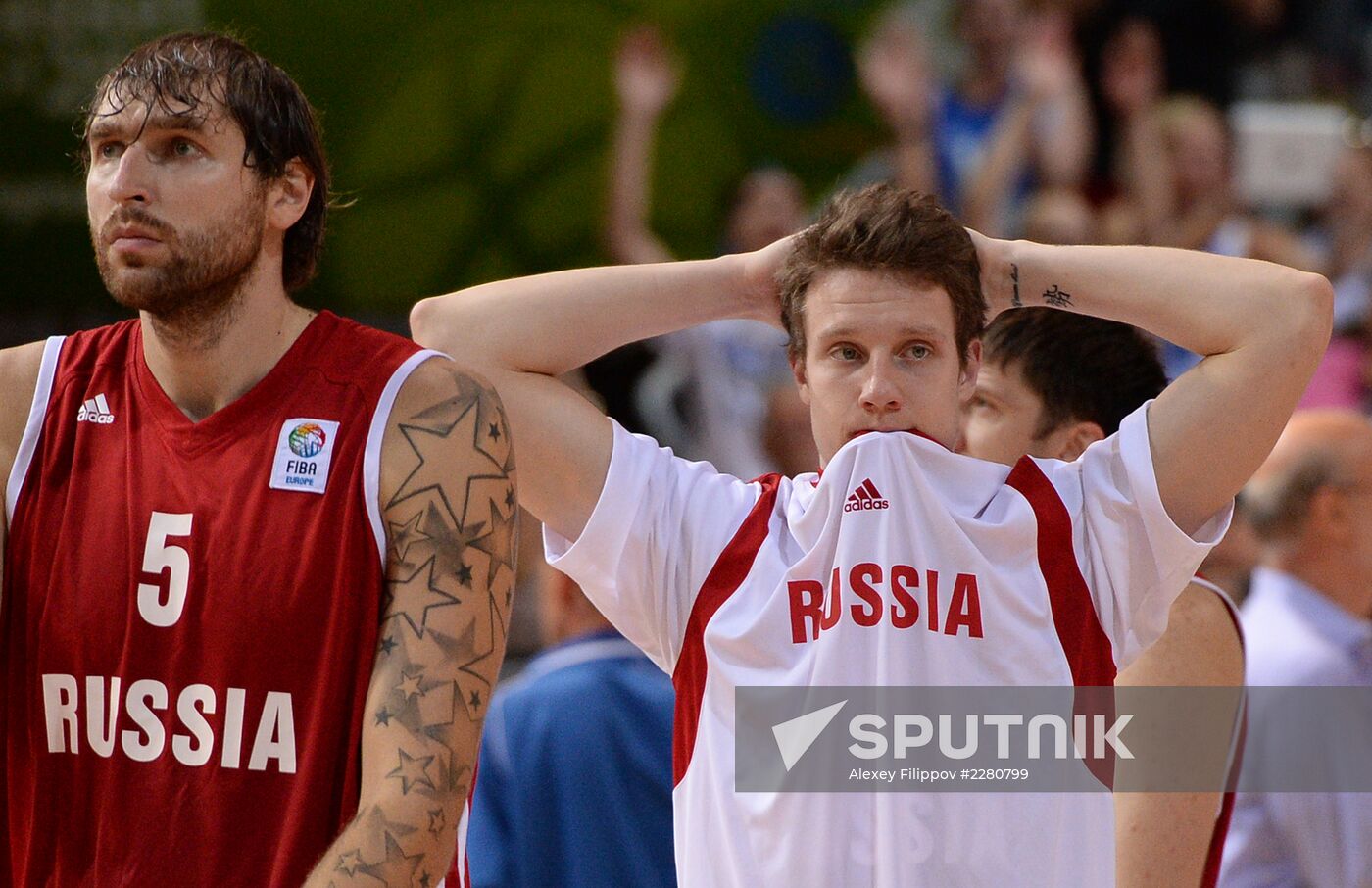 Basketball. Eurobasket. Men. Finland vs. Russia