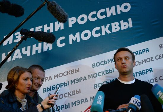 News conferences with Moscow mayoral candidates