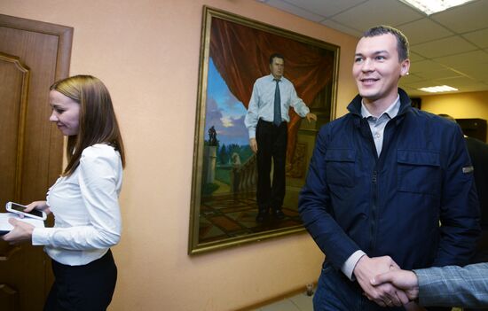 News conferences with Moscow mayoral candidates