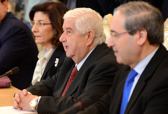Russian and Syrian foreign ministers meet in Moscow