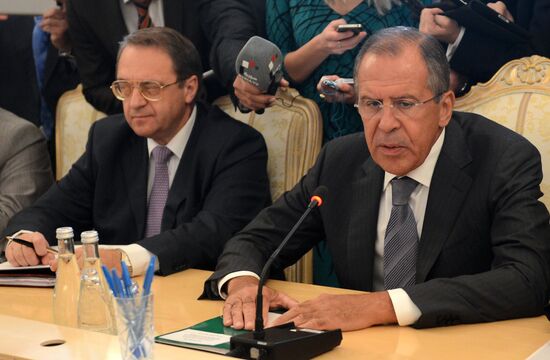 Russian and Syrian foreign ministers meet in Moscow