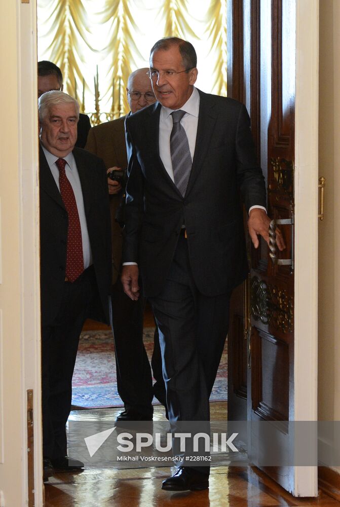 Russian and Syrian foreign ministers meet in Moscow