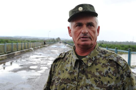 Ingur border checkpoint in Galsky District, Republic of Abkhazia