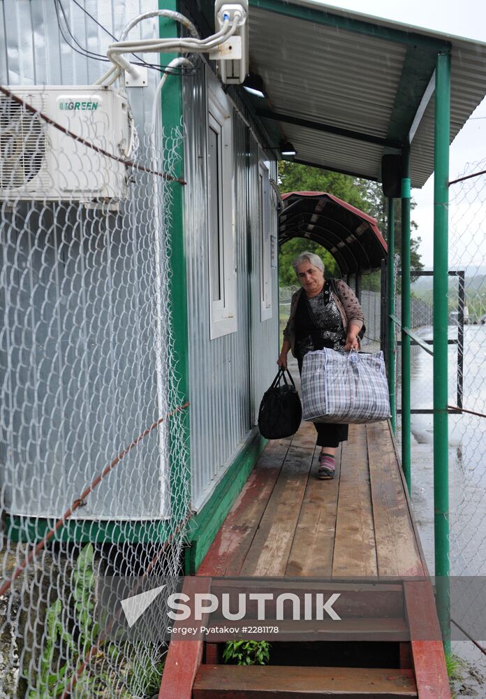 Ingur border checkpoint in Galsky District, Republic of Abkhazia