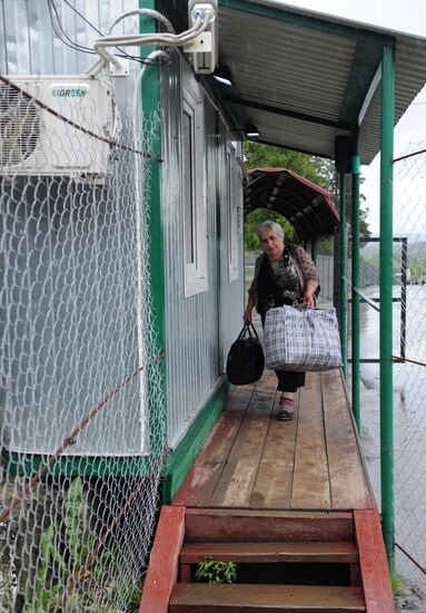 Ingur border checkpoint in Galsky District, Republic of Abkhazia