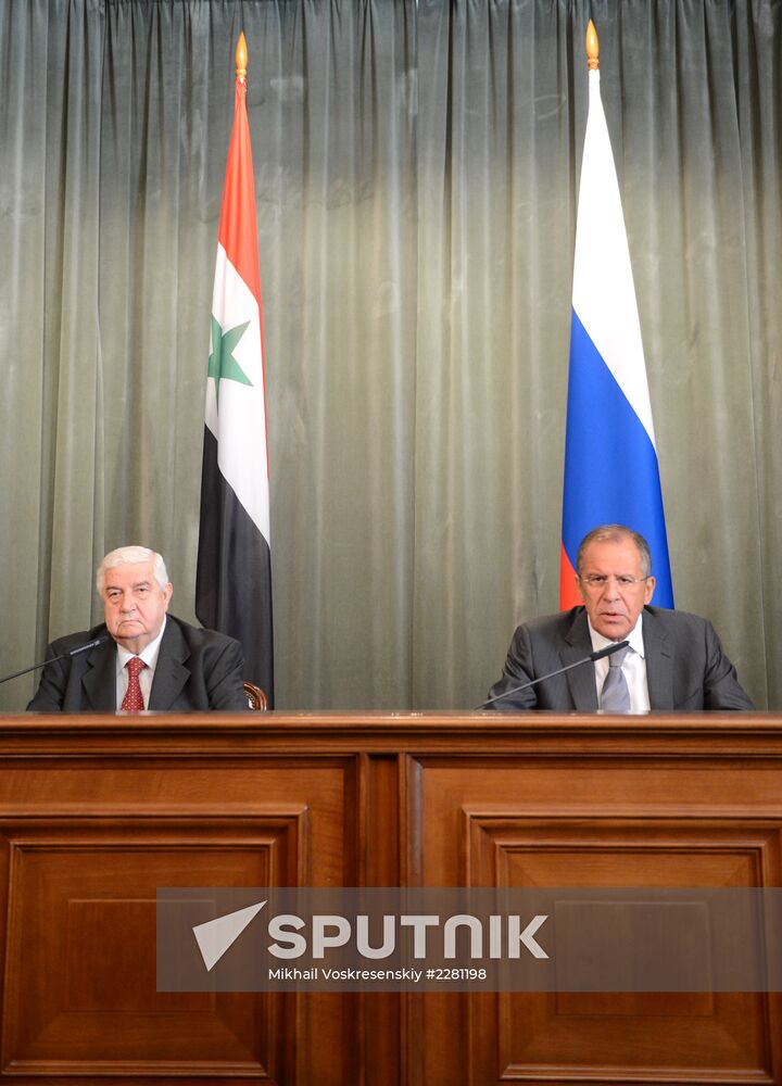 Russian and Syrian foreign ministers meet in Moscow