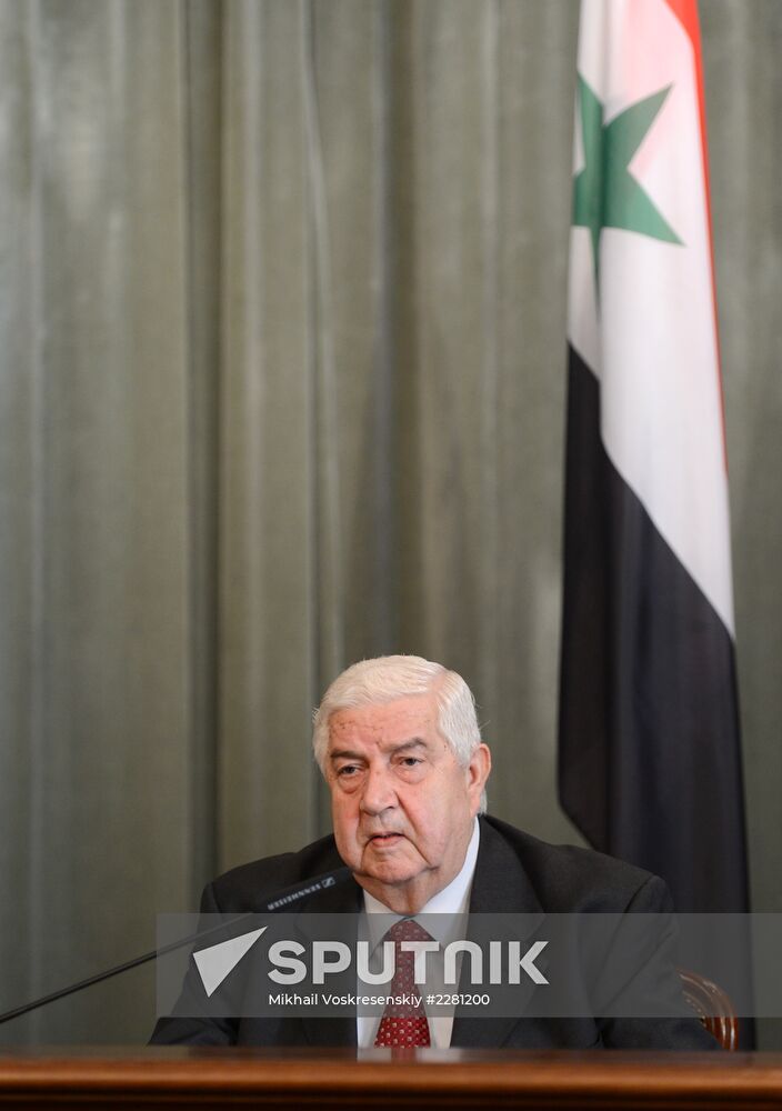 Russian and Syrian foreign ministers meet in Moscow