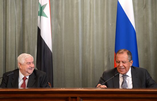 Russian and Syrian foreign ministers meet in Moscow
