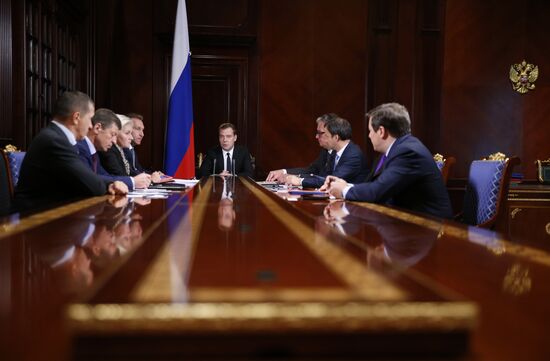 Dmitry Medvedev meets with his deputies